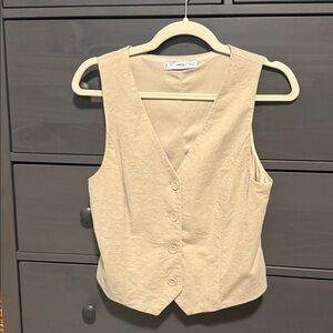 Mango Light Beige Vest